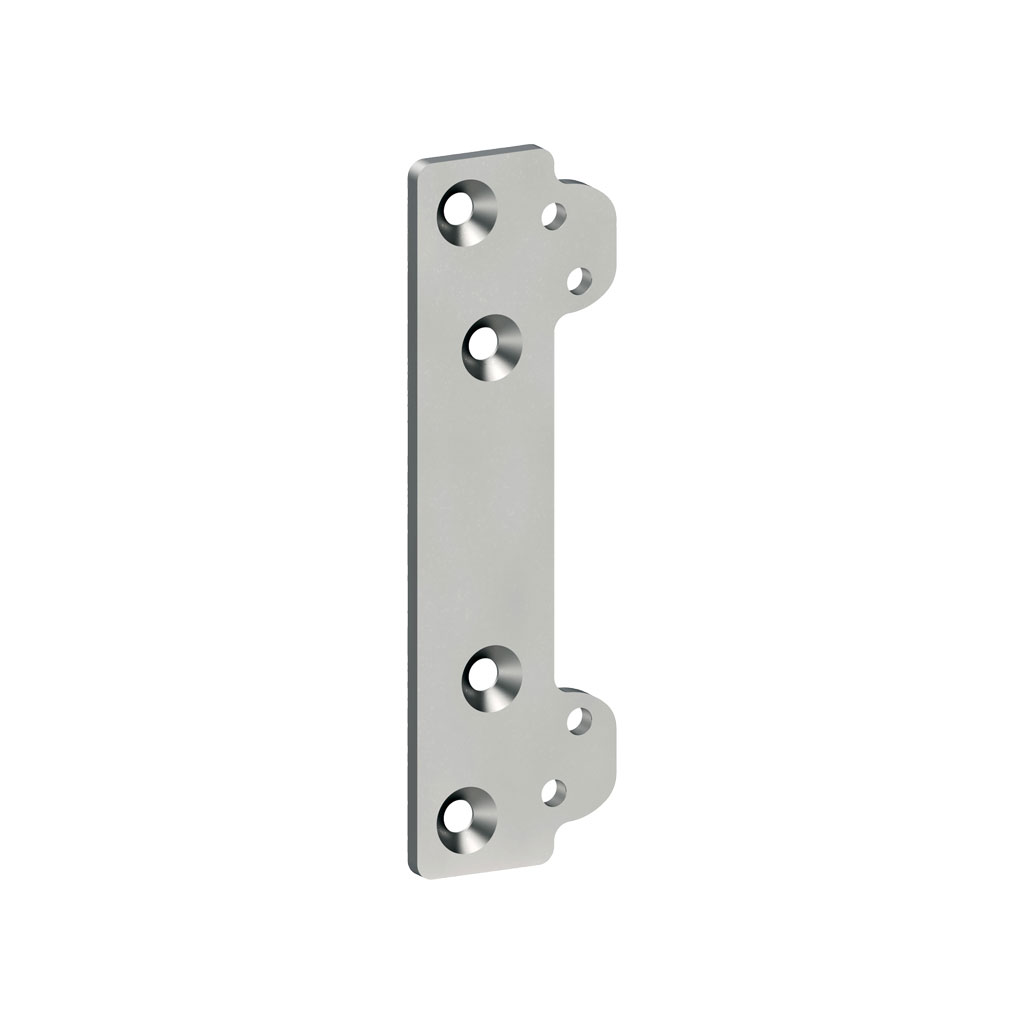 Fixing plate for mounting a concealed hinge onto wooden casing frames – precise and secure installation solution
